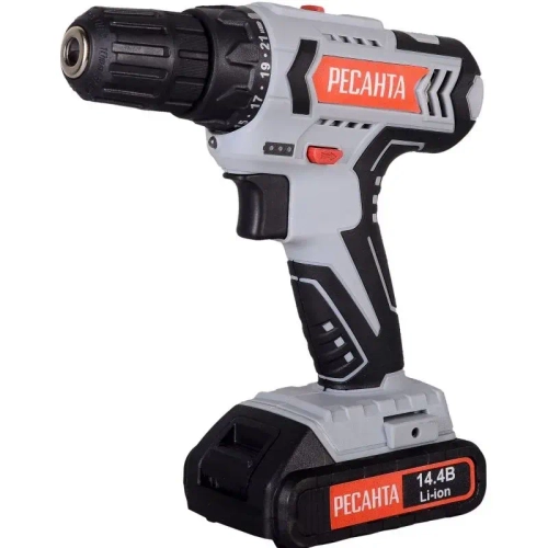 Дрель-шуруповерт аккумуляторная РЕСАНТА 14,4В, ДА-14-2ЛК (75/14/4)
