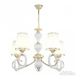 Подвесная люстра Arte Milano Florentia-2387 302387/5 Wh/Gd