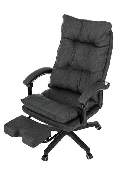 Кресло руководителя Бюрократ CH-820MSG-F темно-серый 38-417 крестов. пластик подст.для ног