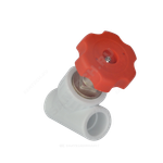 Клапан (вентиль) PP-R запорный белый Дн 32х45гр внутренняя пайка VALFEX 10174032