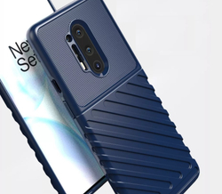 Защитный чехол синего цвета на смартфон OnePlus 8 Pro, серия Onyx от Caseport