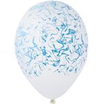Шар латексный 35см Мрамор (Белый)