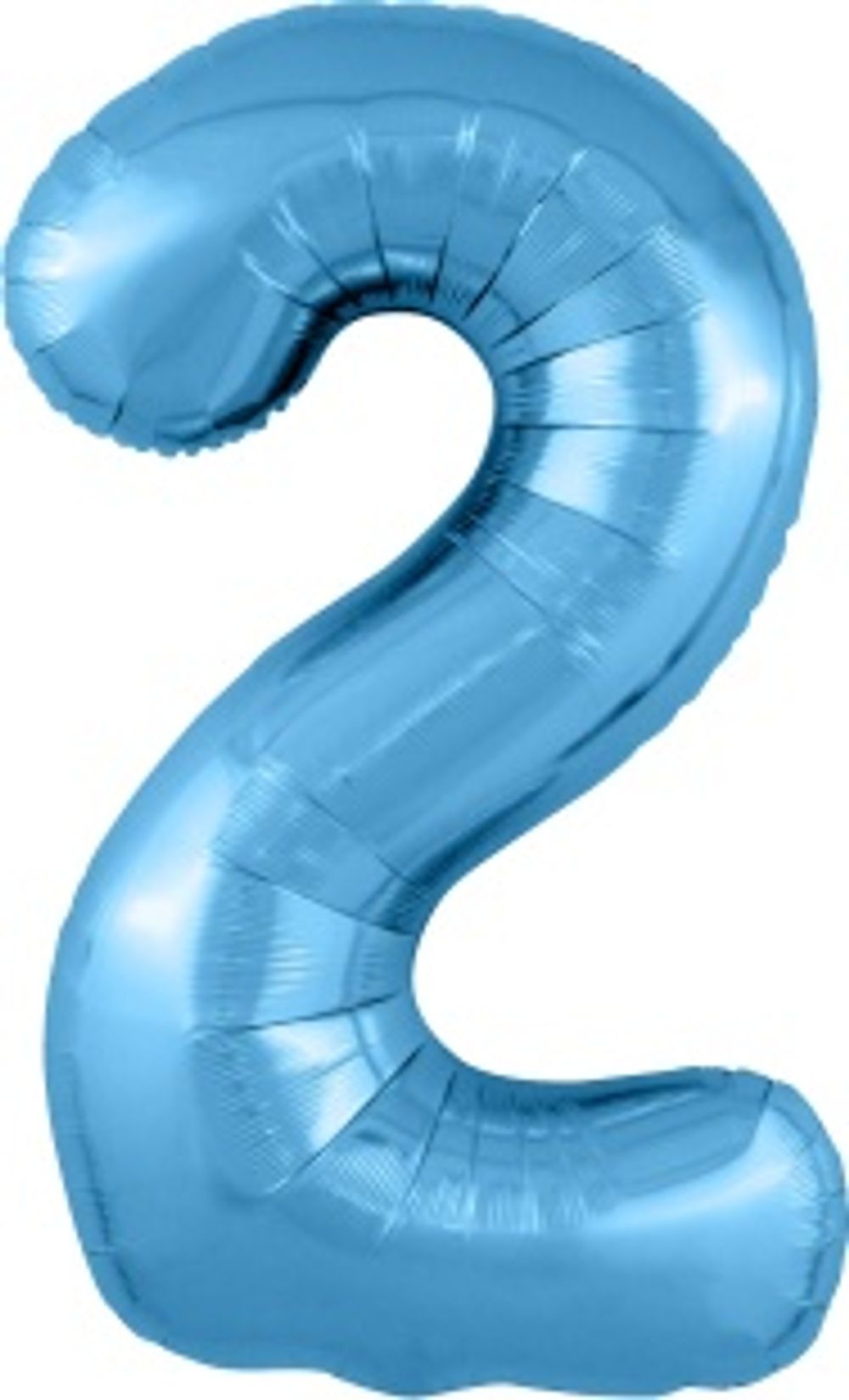 Agura Шар (40''/102 см) Цифра, 2 Slim, Голубой (БГ-60)  Изображение2