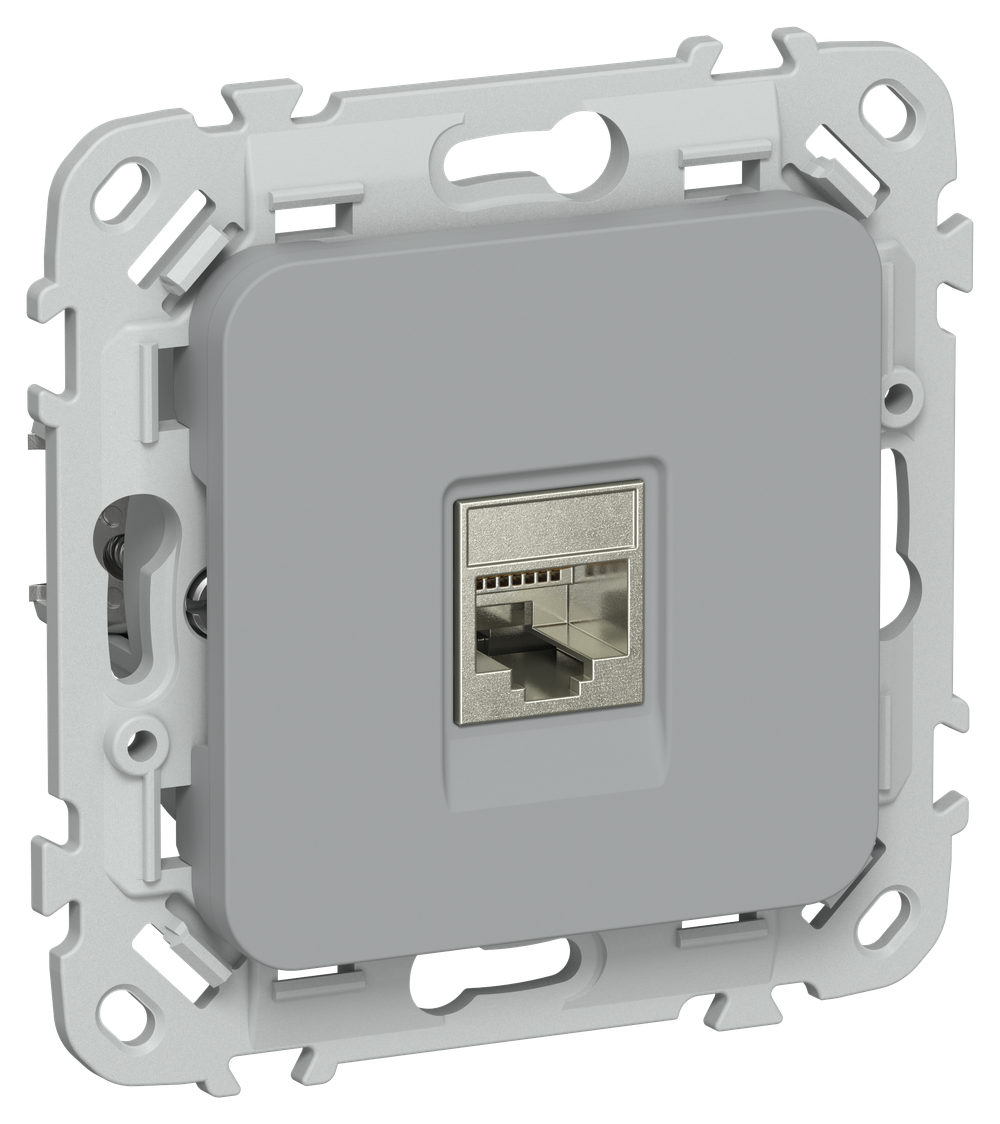 FLITE Розетка компьютерная RJ45 категория 6 STP РК6-1-1-ФлС серый IEK