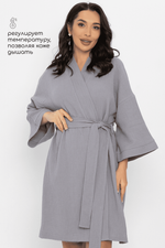 Халат-кимоно Муслин (серый) П14577-52М LT Collection