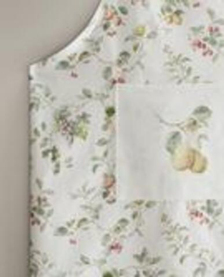 ZARA HOME ФАРТУК ИЗ ХЛОПКА С ЦВЕТОЧНЫМ УЗОРОМ, ЗЕЛЕНЫЙ