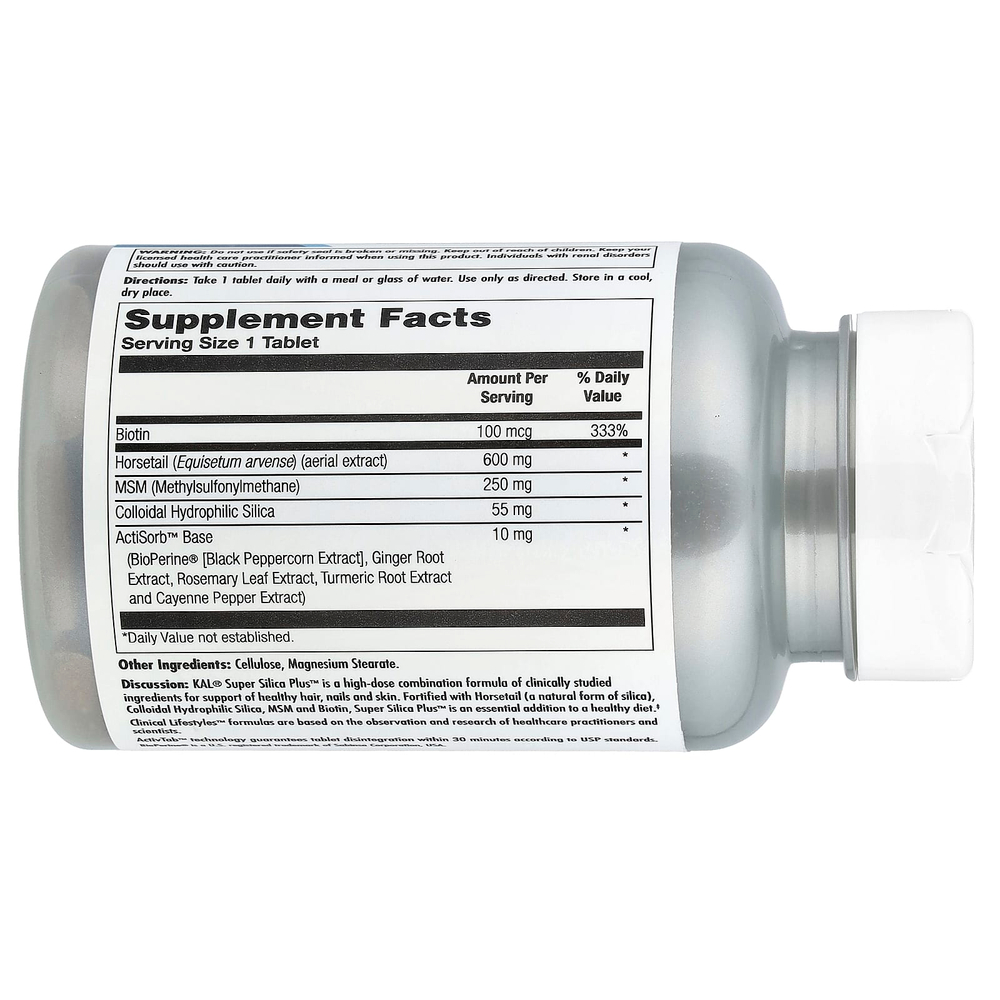 KAL, Super Silica Plus™, 60 таблеток