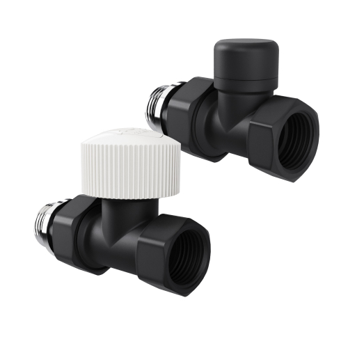 Набор термостатический прямой Royal Thermo Design 1/2quot;М30х1,5 (Черный)