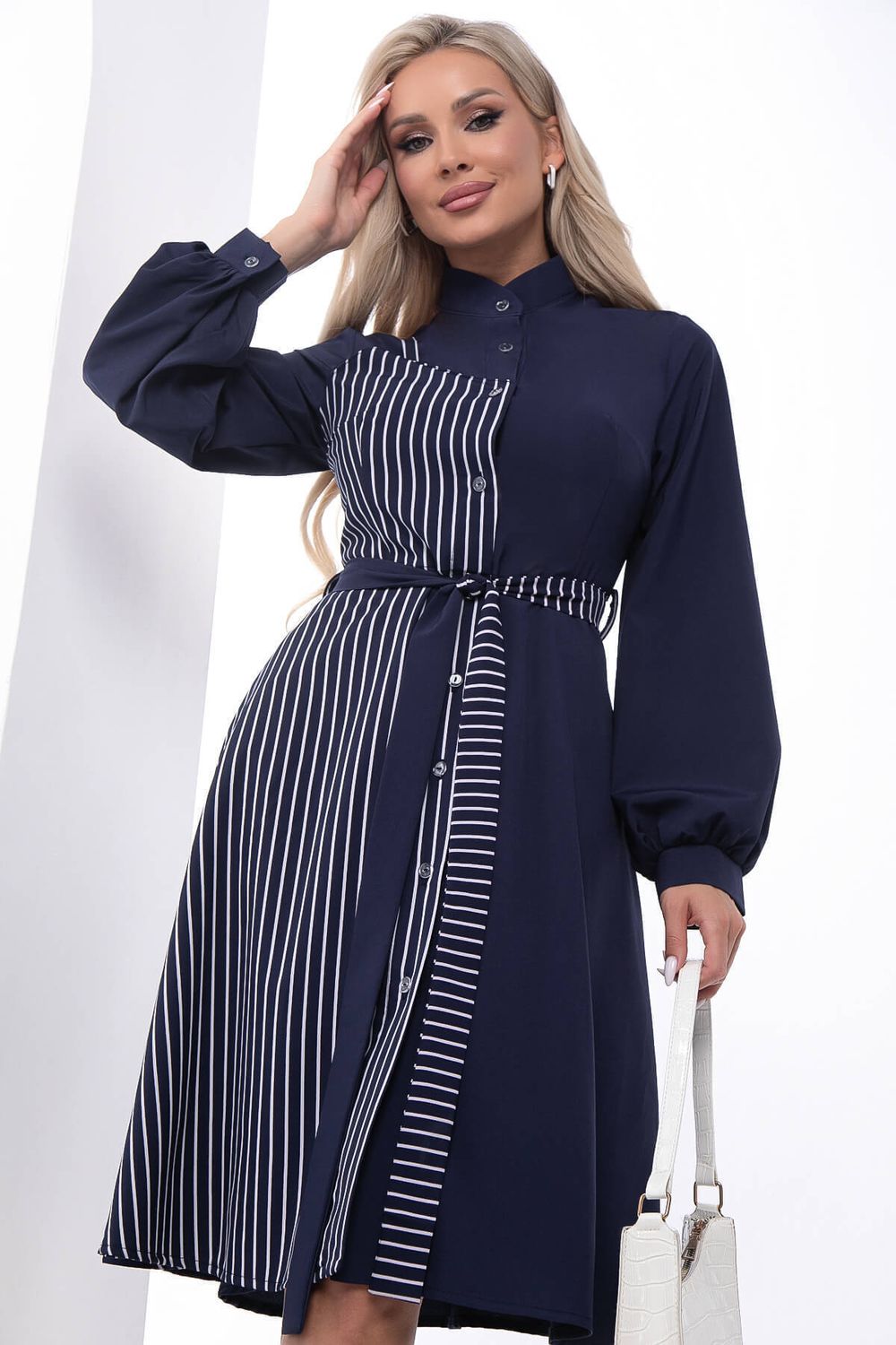 Платье "Королева красоты" (синее/полоска) П7405 LT Collection (Акция)