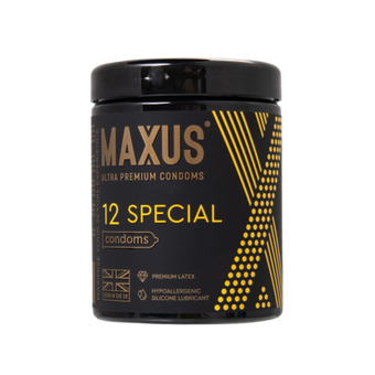 Презервативы Maxus Special, точечно-ребристые в металлическом кейсе