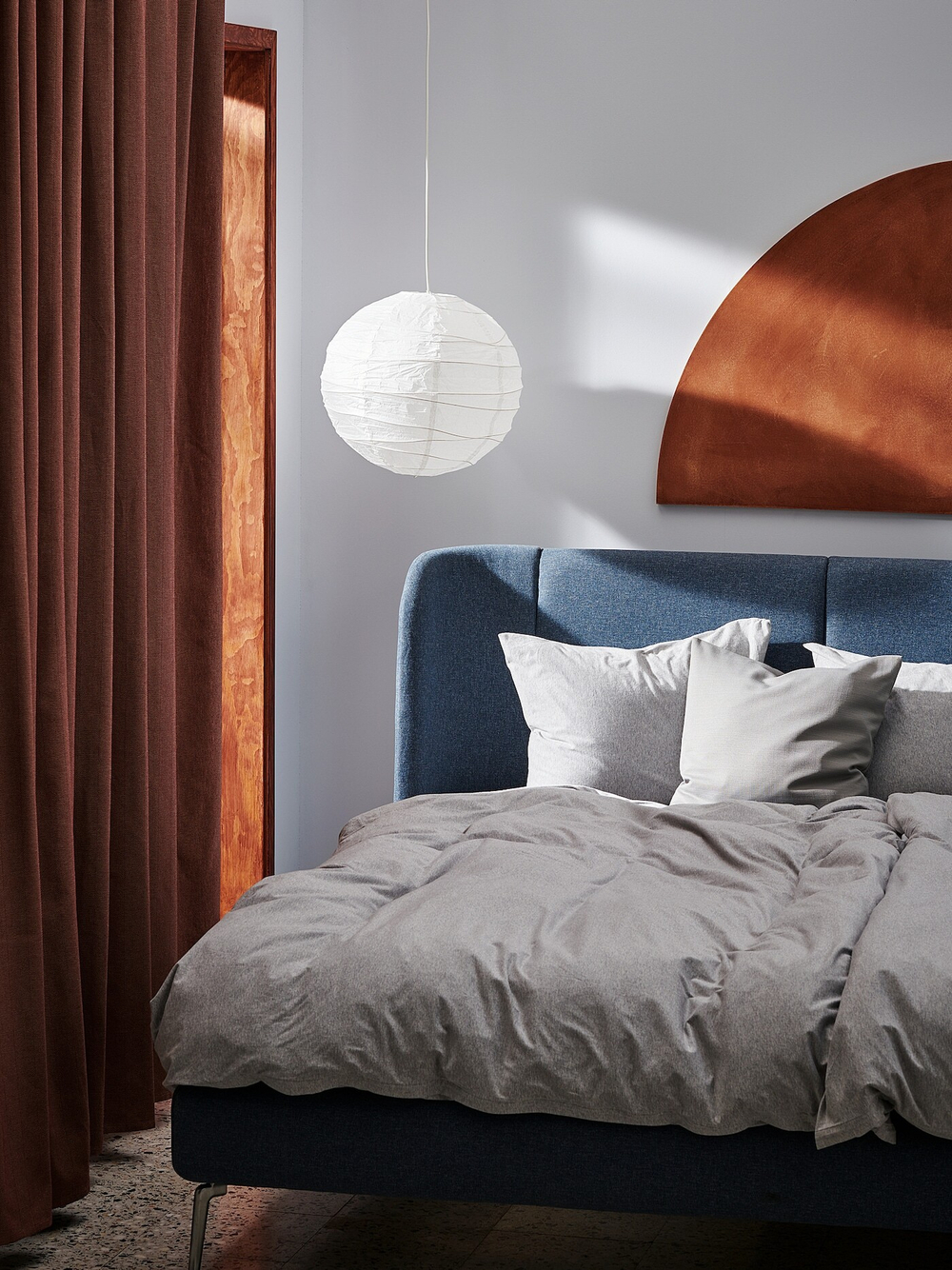 IKEA REGOLIT  (ИКЕА РЕГОЛИТ)  -  / HEMMA Подвесной светильник, белый, 45 см