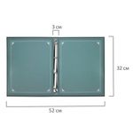 Папка-портфолио универсальная, 4 кольца, 20 файлов, 7БЦ матовая, BRAUBERG "Classic", 117554