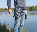 Сумка на бедро для прогулок с собакой и спорта камуфляжная