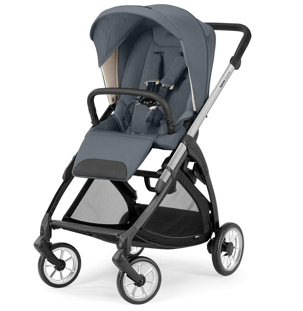 Коляска 3 в 1 Inglesina Electa System Quattro DRW 2025 с подставкой под люльку Union Grey