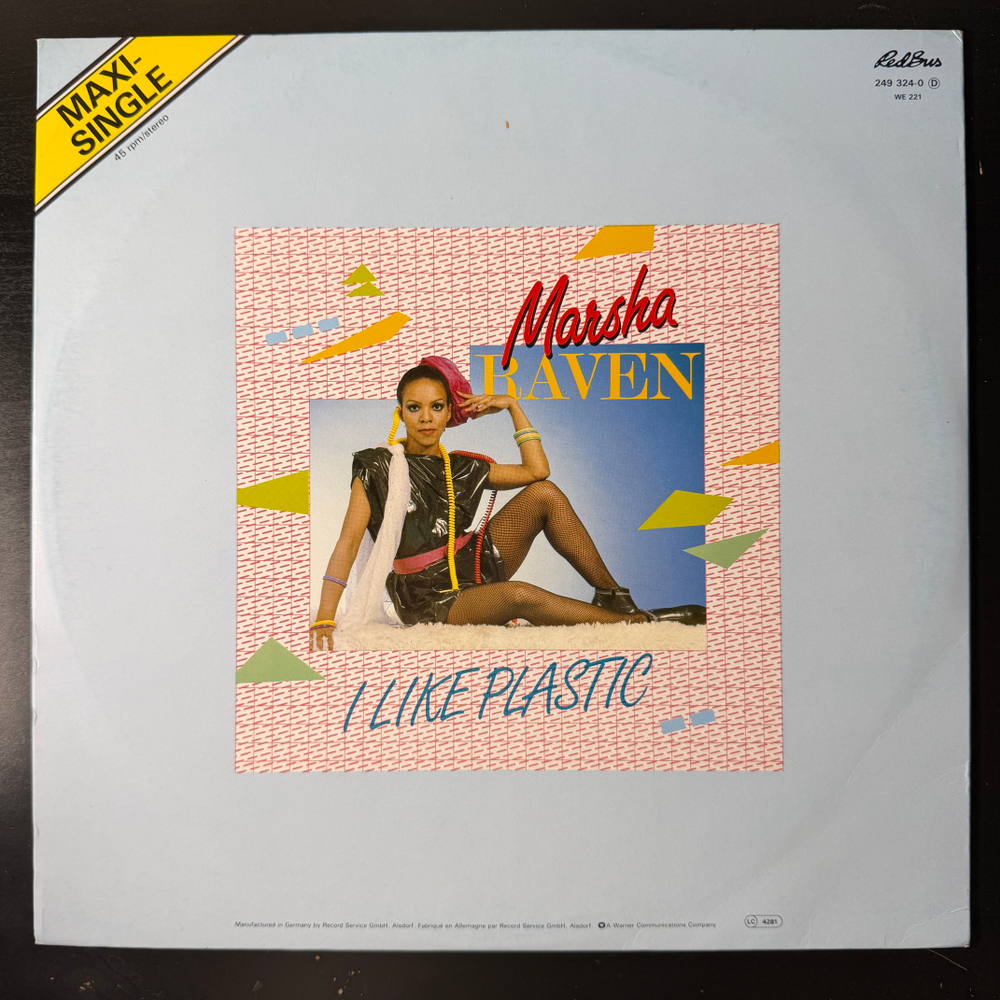 Marsha Raven ‎– I Like Plastic (Голландия 1982г.) 12", 45 RPM Т