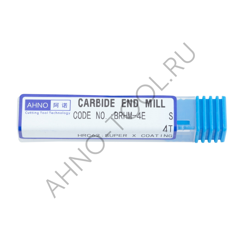 Фреза твердосплавная   1мм (L=50, l=3, хв=4) Z4 45° по закаленной стали BRHM-4E-D1.0S HRC65 AHNO