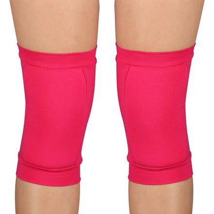 Наколенники для гимнастики и танцев INDIGO, SM-113-FS, р.M, 11-14лет,хлопок, эластан, ПУ, фукс