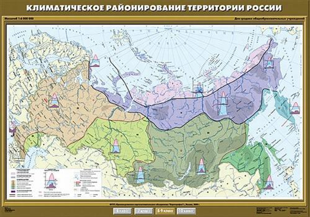 Климатическое районирование территории России
