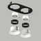 Комплект со светильником Lightstar Domino Round (214657+214606+214606+214007+214007) D6570606BMOD