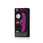 Вибратор с присасывающимся клиторальным стимулятором Desirable Flirt (12 режимов) (Цвет: фуксия)