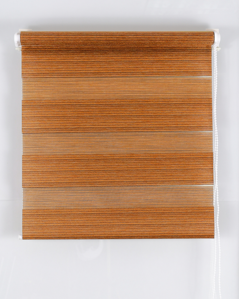 Рулонная штора зебра, шоколад