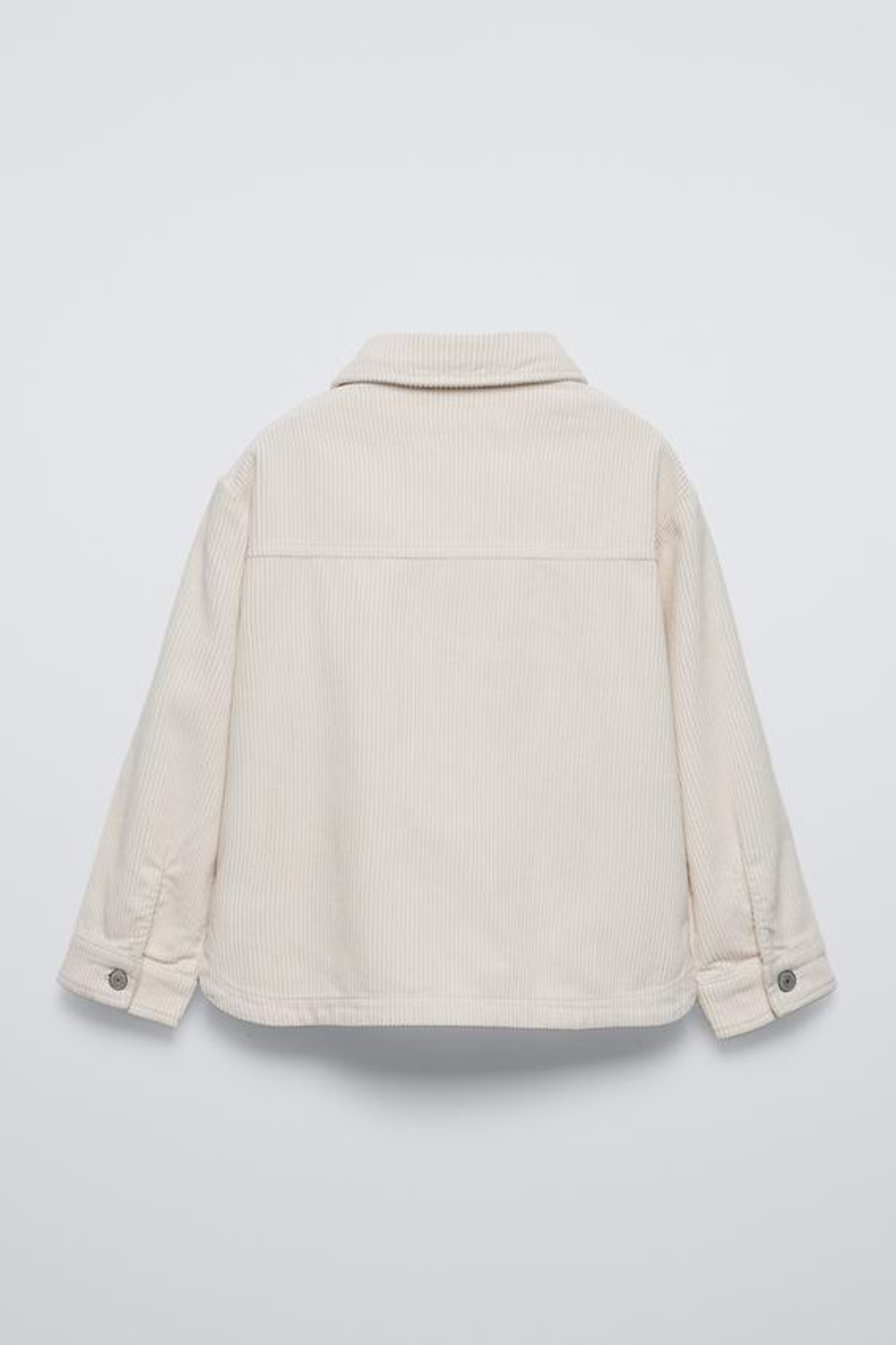 ZARA ВЕЛЬВЕТОВАЯ КУРТКА-РУБАШКА, ЭКРЮ