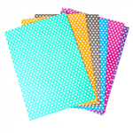 Картон цветной Апплика, А4, 6 листов, 6 цветов, мелованный двухсторонний с узором, картонная папка, "Ромашки"