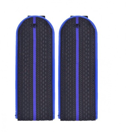 Погоны Юстиция темно-синие 1 васильковый просвет пластик