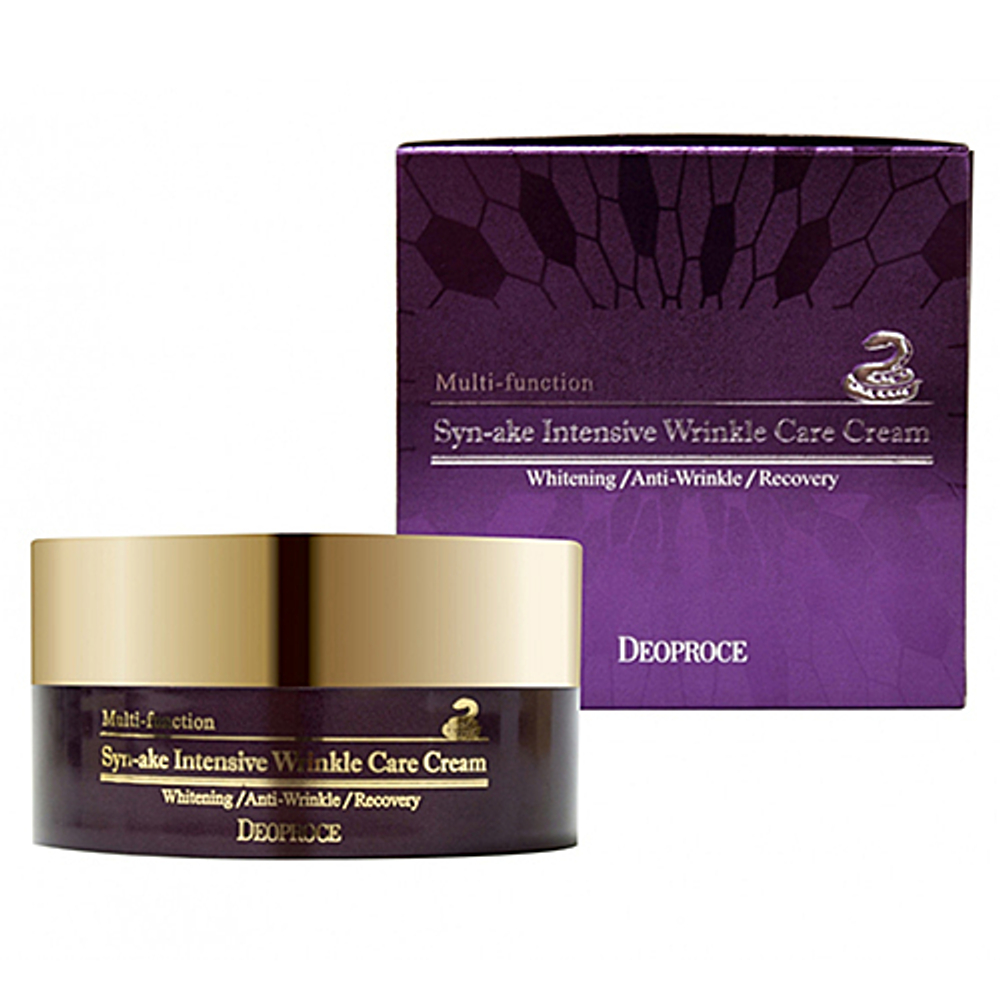 [Deoproce] Syn-Ake Intensive Wrinkle Care Cream - Крем против морщин со змеиным ядом, 100 гр