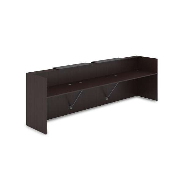 1КР-КЛ.002 Комплект Ресепшн с фартуком HPL (3632*750*1149) (без подсветки)