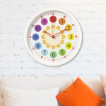 Часы настенные круглые d30см "Обучающие", корпус белый