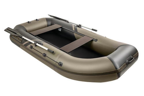 YACHTMAN-260 М (Яхтман) хаки-черный (лодка ПВХ с усилением)