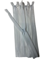 Застежка-молния потайная 20см - 50 шт белый (фабричный Китай)