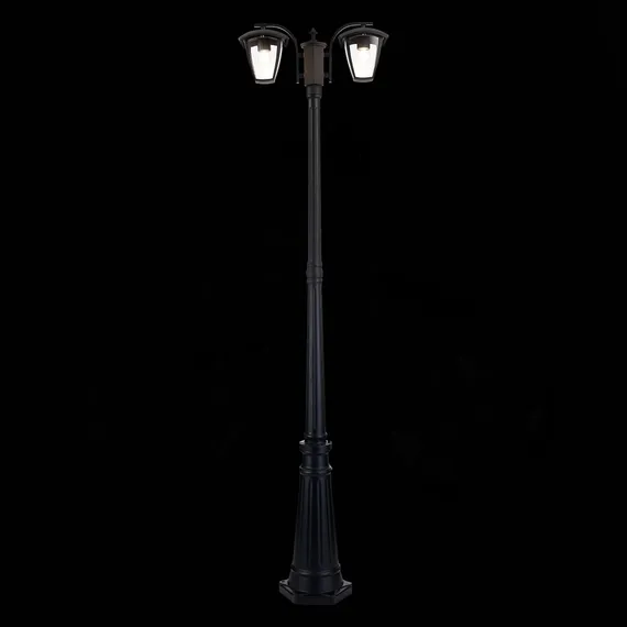 SL081.405.02 Светильник уличный наземный ST-Luce Черный/Черный, Прозрачный E27 2*40W SIVINO