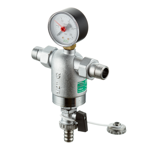 Фильтр с манометром МЕТАЛЛ.  1/2 нр/нр  ф/р  (12/1шт)
