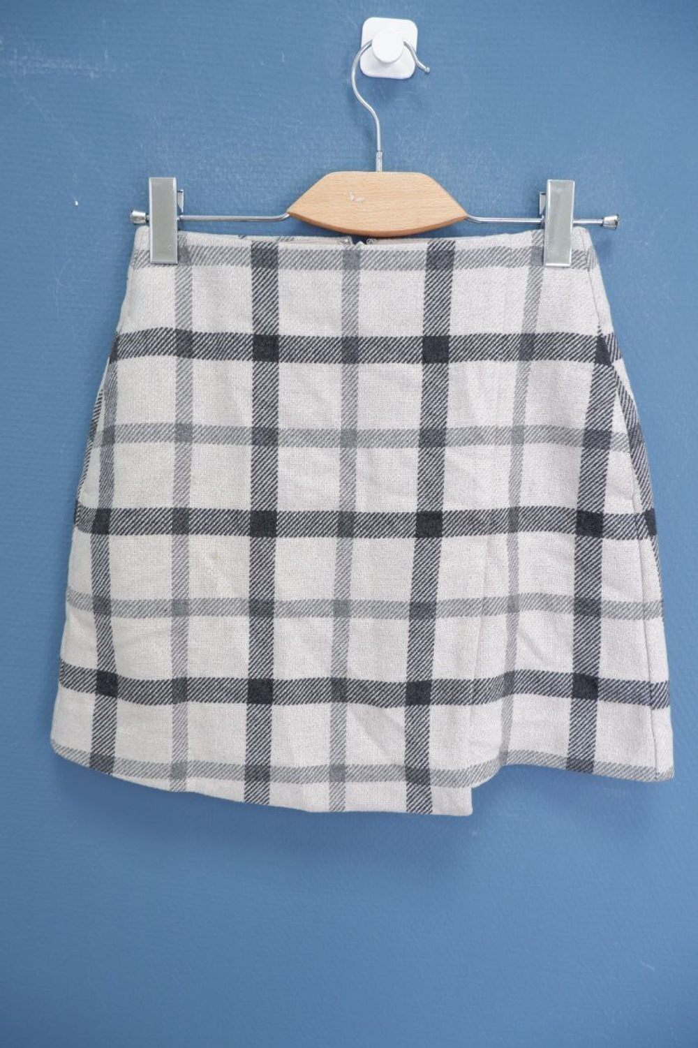 Юбка теплая в клетку 40 размер