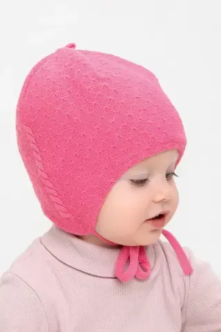 шапка  для девочки  КВ 20373/насыщенный коралл