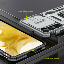 Чехол Safe Case с кольцом и защитой камеры для Samsung Galaxy S22