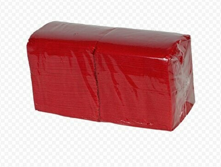 Салфетки БигПак 24х24 красн. 1-сл. 400 шт.