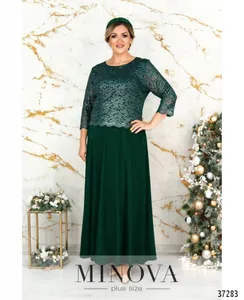 Платье 316СБ-зеленый Minova