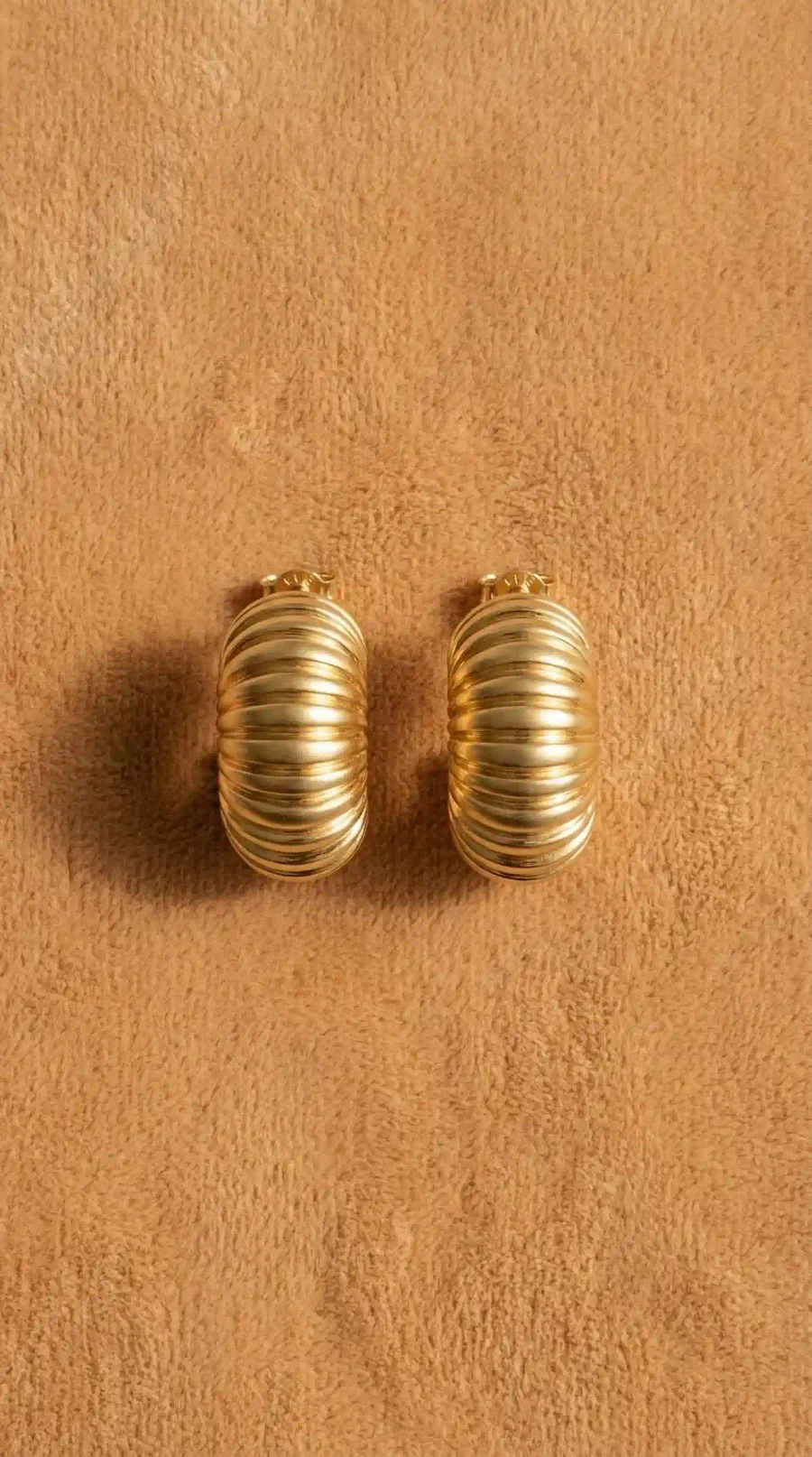 Серьги Кокон, Золотой