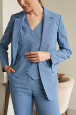 1818 Жилет женский (дымчато-голубой)