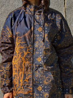 Куртка "Горы и Вода", по мотивам пейзажа китайского художника Гун Сианя, 17 век