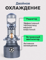 Лампа автомобильная светодиодная Led H7 Мини линзы Н7