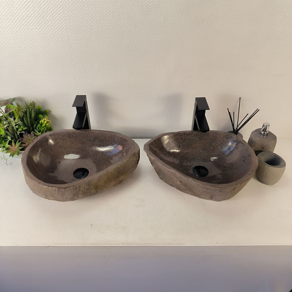 Раковина из речного камня ПАРА! RS-65336 46*36*15 0865