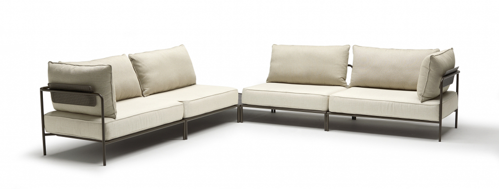 Модуль центральный с подушками Scab Design Flap, мокко, кремовый