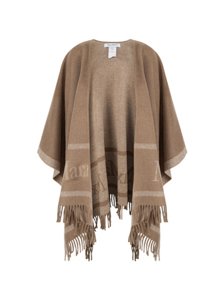 MAX MARA пончо - капучино