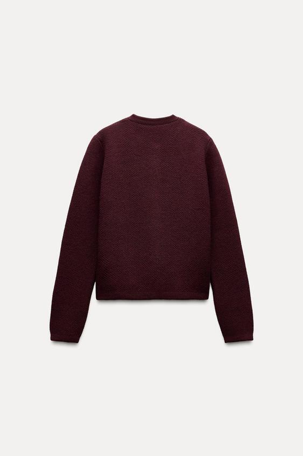 ZARA КАРДИГАН С ЗОЛОТИСТЫМИ ПУГОВИЦАМИ, ГРАНАТОВЫЙ