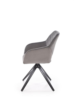 Стул HALMAR K535 серый/черный, поворотный