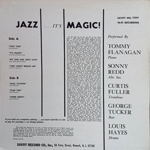 Curtis Fuller, Sonny Redd, Tommy Flanagan, George Tucker, Louis Hayes / Jazz ...It's Magic! (LP)